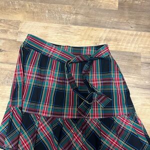 J. Crew Multicolor Plaid A-Line Skirt